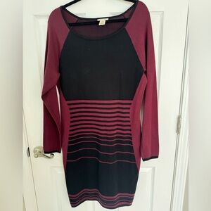 NWOT - Max studio women’s long sleeve beautiful sweater dress, XL